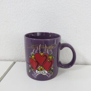 Ed Hardy Mad Engine Mug “Love ” three Heart